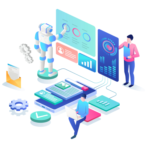 Robots and humans build smartphone apps